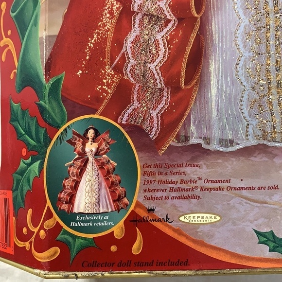 Mattel special edition Barbie happy holidays brunette 10th anniversary doll nib - Picture 6 of 10